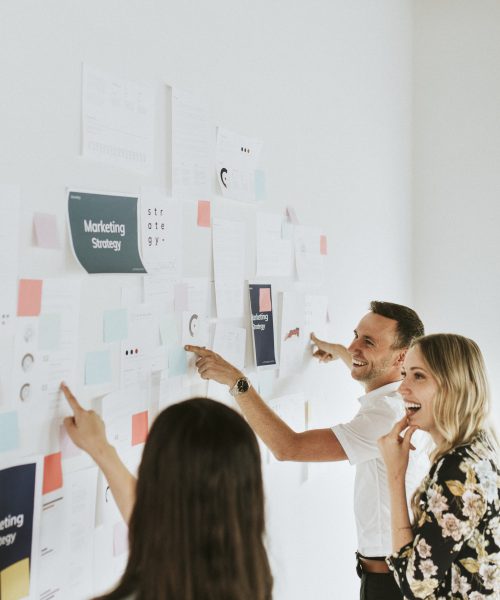Business people planning a marketing strategy Business people planning a marketing strategy